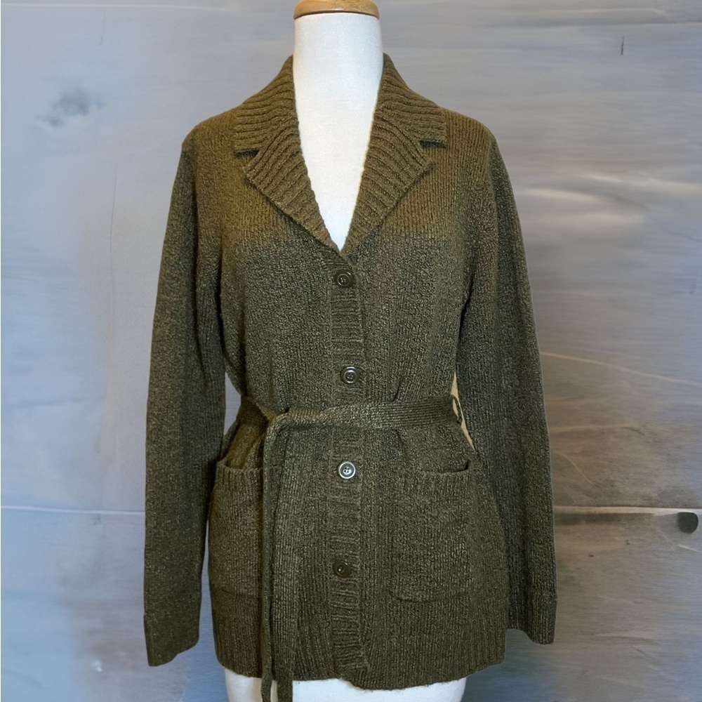 Knitted Coat With Belt